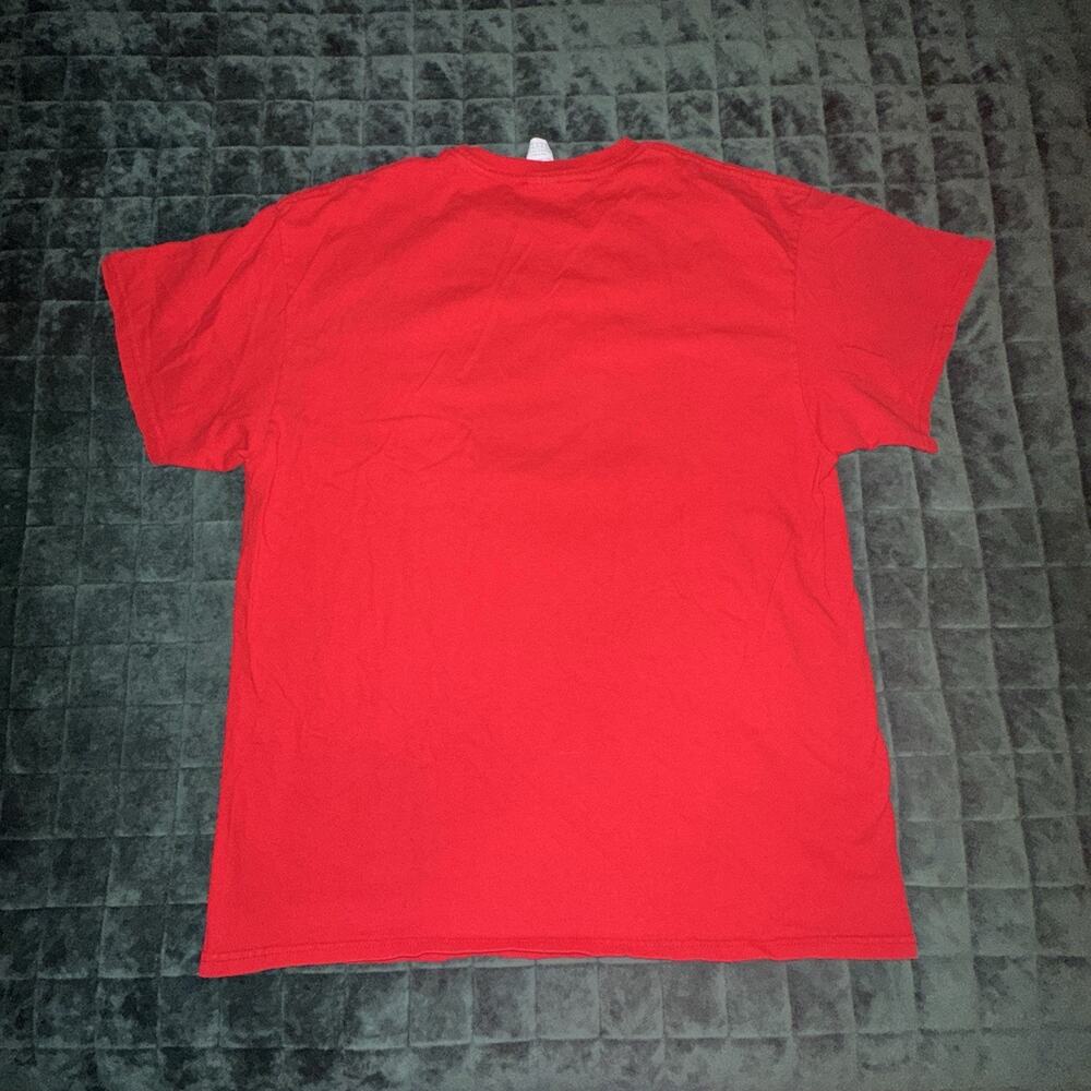 America Shirt Red Bald Eagle Rocking a Mullet Sunglasses USA Merica - Large - Picture 5 of 5
